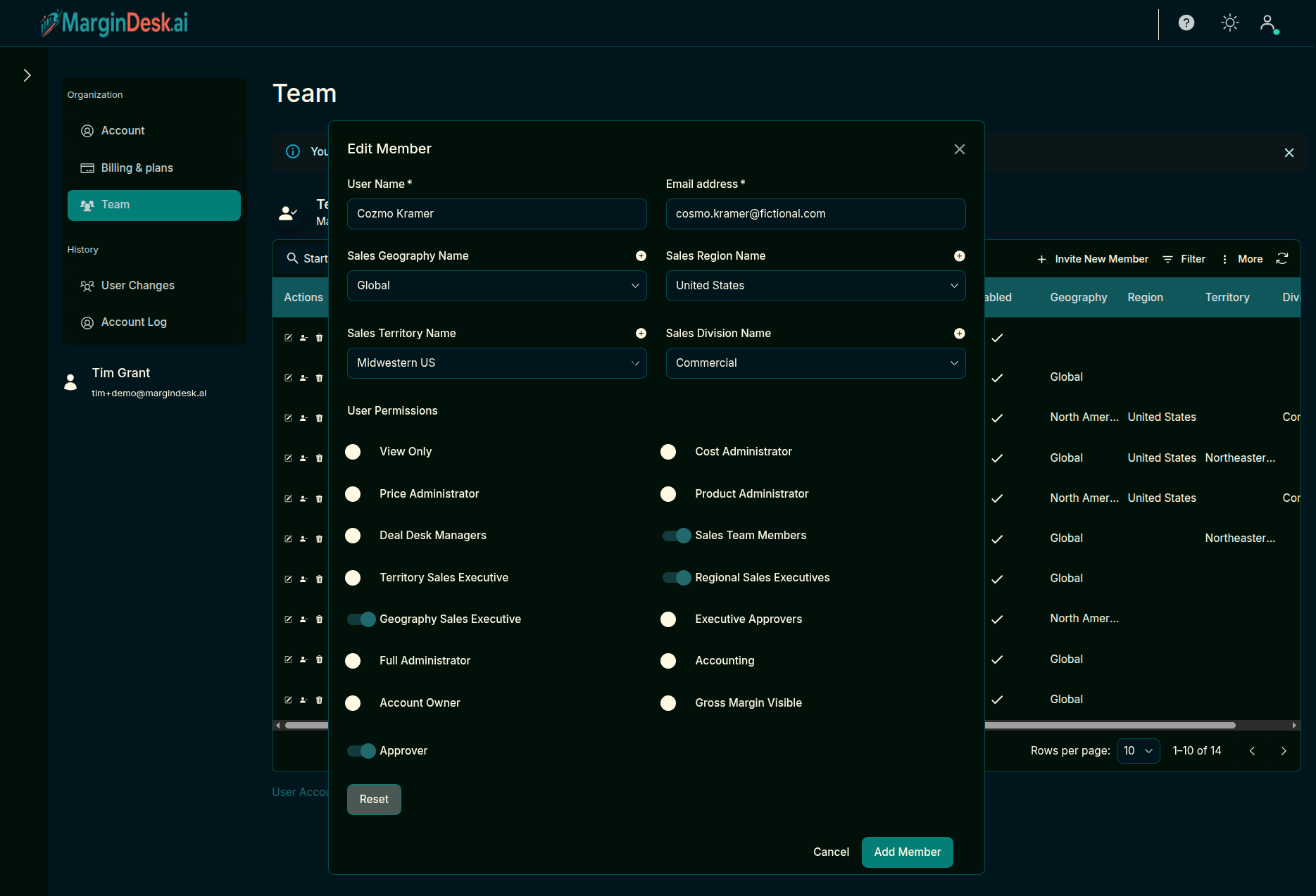 User Management screenshot